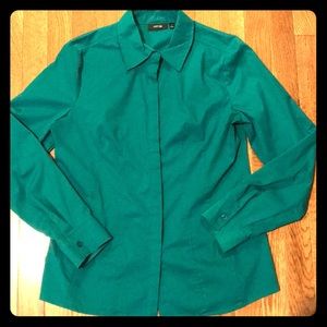 Green Women’s Button Up Blouse